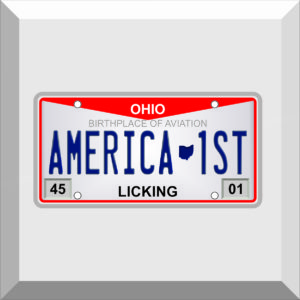 Bumper Sticker – License Plate – AMERICA 1ST