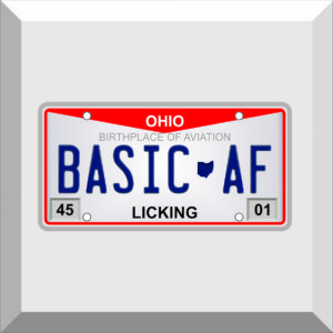 Bumper Sticker – License Plate – BASIC