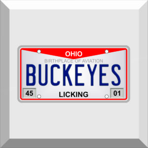 Bumper Sticker – License Plate – BUCKEYES