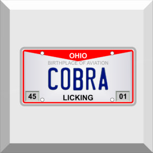 Bumper Sticker – License Plate – COBRA