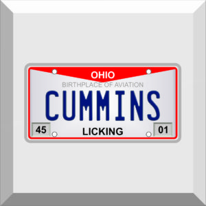 Bumper Sticker – License Plate – CUMMINS