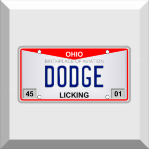 Bumper Sticker – License Plate – DODGE