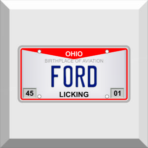 Bumper Sticker – License Plate – FORD