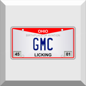 Bumper Sticker – License Plate – GMC