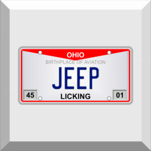 Bumper Sticker – License Plate – JEEP