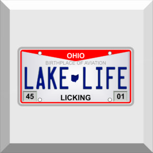 Bumper Sticker – License Plate – LAKE LIFE