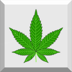 Car Window Sticker / Decal – Marijuana Leaf