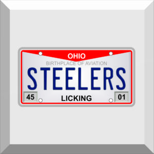 Bumper Sticker – License Plate – STEELERS