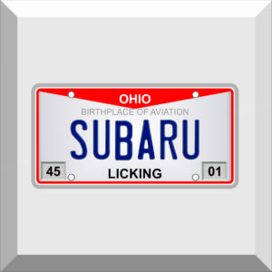 Bumper Sticker – License Plate – SUBARU