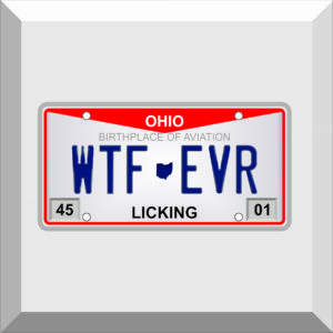 Bumper Sticker – License Plate – WTF_EVR