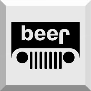 Car Window Sticker / Decal – Jeep – beer