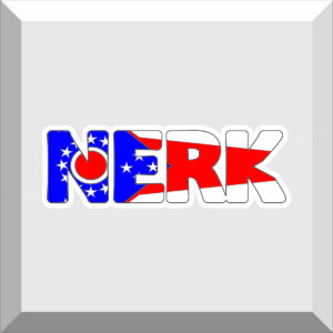 Car Window Sticker / Decal – NERK – OHIO Flag