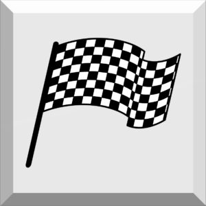 Car Window Sticker / Decal – Checkered Flag