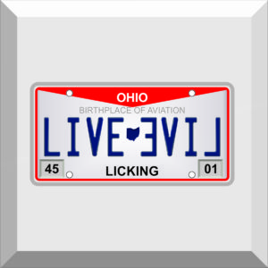 Bumper Sticker – License Plate – LIVE EVIL 2