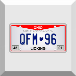 Bumper Sticker – License Plate – QFM 96