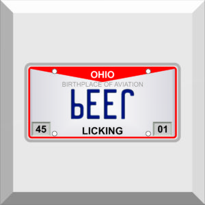 Bumper Sticker – License Plate – JEEP (beer)