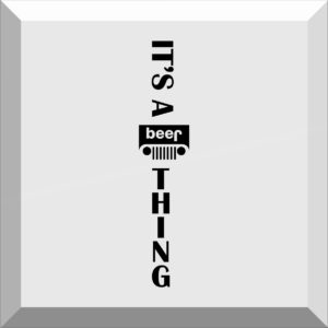 Car Windshield Banner Sticker / Decal – JEEP-beer Thing