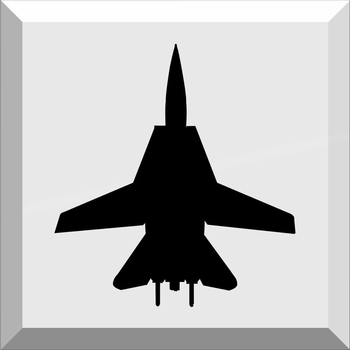 Истребитель f-16 силуэт