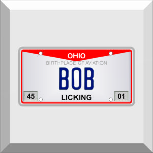 Bumper Sticker – License Plate – BOB