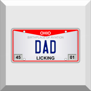 Bumper Sticker – License Plate – DAD