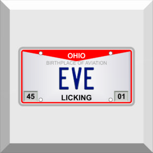 Bumper Sticker – License Plate – EVE