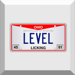 Bumper Sticker – License Plate – LEVEL
