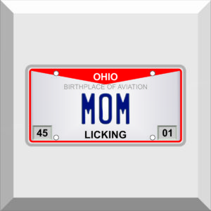 Bumper Sticker – License Plate – MOM