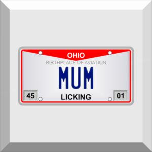 Bumper Sticker – License Plate – MUM
