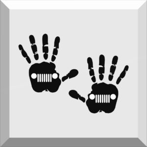 Car Window Sticker / Decal – Jeep Hands