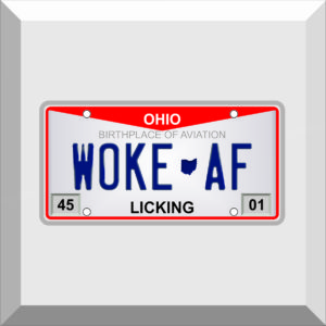 Bumper Sticker – License Plate – WOKE