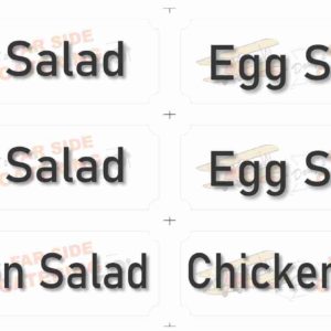 Menu Tags for Banquet / Buffet (100 count)