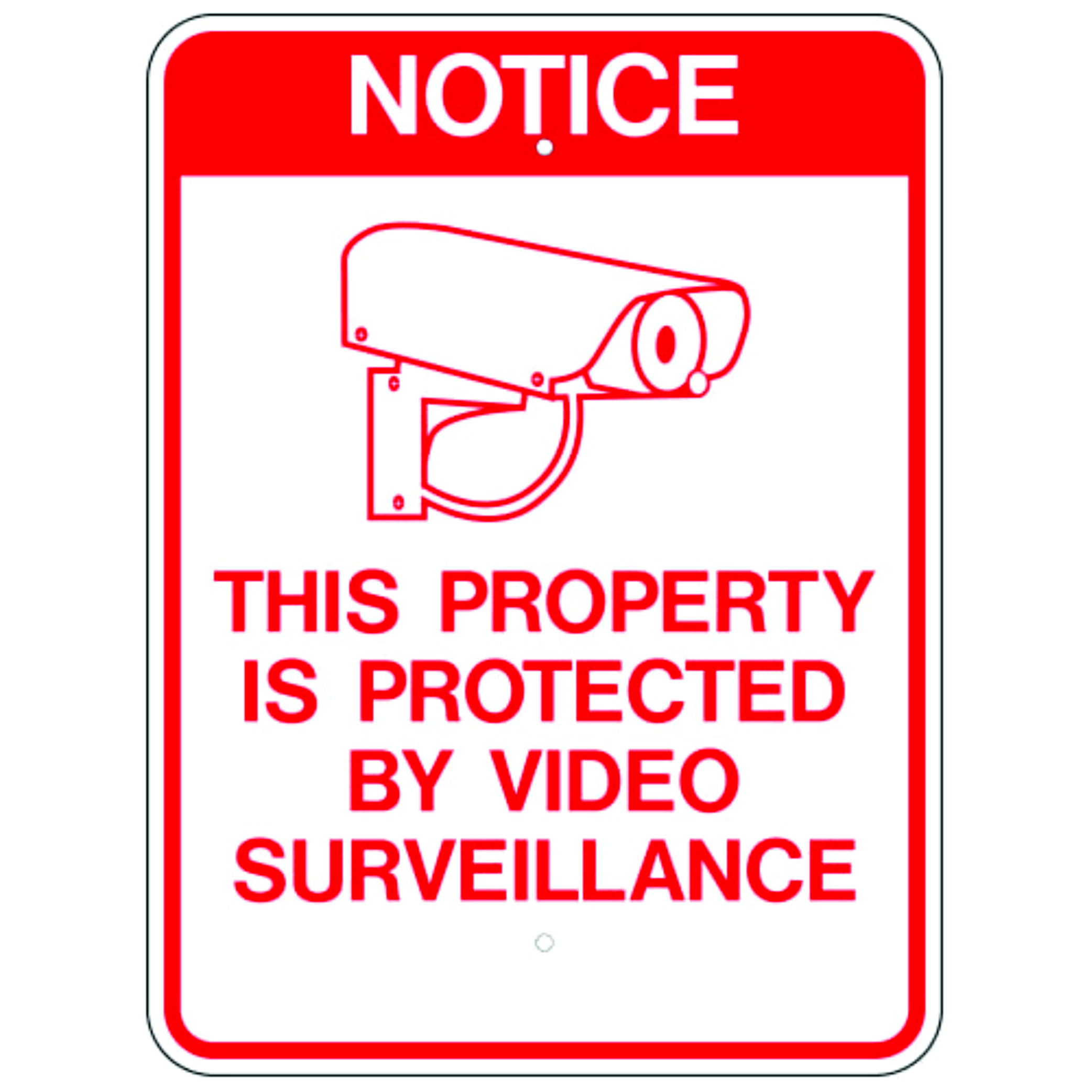 Notice This Property Is Protected By Video Surveillance Sign - America ...